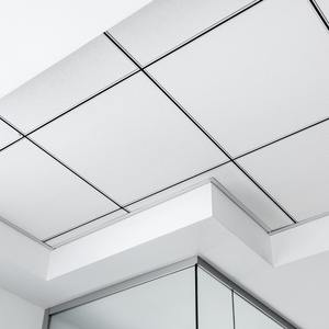 Carreaux de faux plafond acoustiques noirs blancs de <span class=keywords><strong>laine</strong></span> de roche de contrôle du bruit avec la conformité ignifuge de certification - Product Image 1