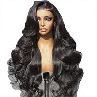13x6 HD pour perruque |   Vierge Brésilienne |   Body Wave 22-28 pouces |   Bébé pré-épilé |   Densité 180% |   Rougeâtre |   Transparent