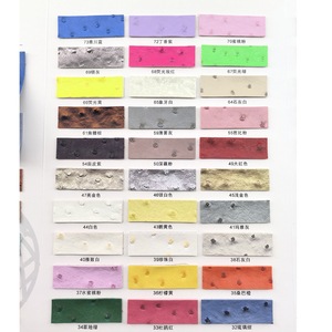 Rouleaux de <span class=keywords><strong>cuir</strong></span> synthétique PVC gaufré élastique résistant à l'eau, aspect fausse peau d'autruche, <span class=keywords><strong>tissu</strong></span> de haute qualité pour ceintures et sacs à bandoulière - Product Image 4