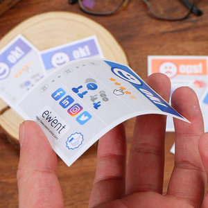 Tarjetas de presentación personalizadas, papel estucado, papel offset, tamaño 16mo, para entrega de comida, servicio posventa, valoración y compartir. - Product Image 2