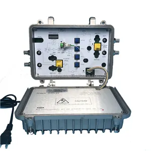 광학 수신기 4 출력 AGC 노드 야외 CATV 4 방법 광학 수신기 광섬유 높은 수준의 utra 낮은 수신기-18db 허세