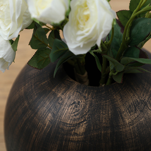 Vente en gros de <span class=keywords><strong>Vase</strong></span> artisanal en résine, Art décoratif de luxe pour la maison, <span class=keywords><strong>Vase</strong></span> à fleurs de Table ronde - Product Image 3