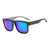 Lunettes de soleil de sport polarisées surdimensionnées à monture carrée personnalisées pour le cyclisme, la course et la pêche, lunettes de mode SPY pour hommes