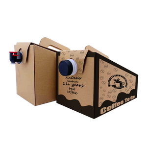 Boîte à café à emporter écologique de 96 oz, logo personnalisé, sac à café jetable de 2 L pour café, bière, whisky, vodka, soda - Product Image 2