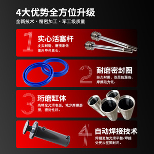 Industrial 50T Thrust Black <b>Flange</b> Hydraulic Cylinder Corrosion Wear Resistant Customizable Lifting Pressing Equipment Power - Product Image 2