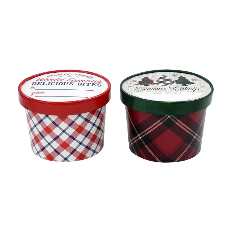 3oz 5oz 16oz Ice Cream Paper Cup Soup Yogurt Packaging Container Gelato Cups with Paper Lids