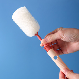 Brosse éponge suspendable à long manche, brosse de nettoyage détachable pour bouteille, tasse thermos, blanc, rose, bleu, vert - Product Image 2