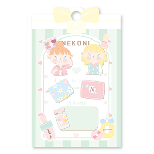 Bloc-notes mignon Nekoni, bloc-notes autocollants Kawaii pour filles, bloc-notes pour notes mémo - Product Image 2