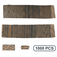 Papier d'emballage plat pour pièces de monnaie en dollars, pochettes en kraft pour pièces de 25 $, enveloppes de rangement pour pièces de monnaie à rayures noires