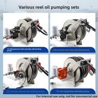 Pompa Oli Listrik Cavite 12V/24V/220V Dispenser Bahan Bakar Diesel Otomatis dengan Selang Gulung Meteran Terintegrasi dan Pistol Pengisian Bahan Bakar Model Terpadu