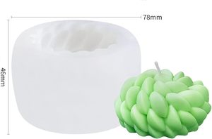 Moule à bougie en forme de fleur de Saint Anne pour bougie <span class=keywords><strong>parfumée</strong></span> faite à la main, plâtre d'aromathérapie, savon, argile, coulée de résine, - Product Image 3