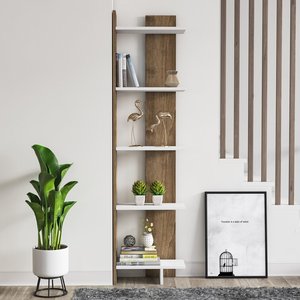 Movable <strong>Book</strong> <strong>Shelf</strong> <strong>on</strong> the Wall Bamboo Bookshelves Cupboard Bookcase Decorative Library Bookshelf School - Product Image 1