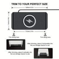 Nouveau chargeur sans fil antidérapant 15W 2 en 1, tapis de charge rapide, chargeur de téléphone portable pour la maison et la voiture, adaptateur sans fil antidérapant, support