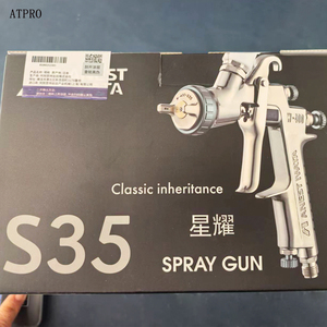 <span class=keywords><strong>Pistolet</strong></span> de pulvérisation pneumatique japonais <span class=keywords><strong>Iwata</strong></span> authentique W-400-S35, calibre 1.4, haute atomisation, pour <span class=keywords><strong>peinture</strong></span> de finition, type gravité, pot supérieur - Product Image 4