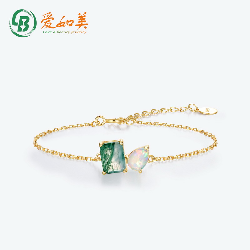 s925 opal bracelet