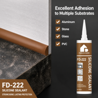 Scellant adhésif en silicone FEIDU FD-222 pour usage intérieur et construction sur verre