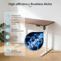Structure de bureau réglable à double poutre télescopique pour bureau électrique à hauteur réglable à moteur unique