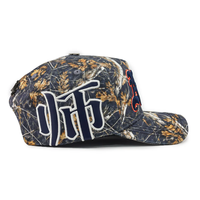 Gorra de Béisbol Unisex de 5 Paneles con Bordado a Mano, Corona Curva de Lona y Visera con Diseño de Dibujos Animados Rico O Muerto
