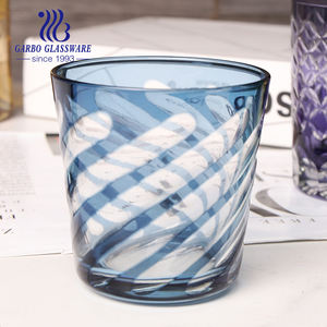 Petite commande verre à boire coloré 425ml verre à <span class=keywords><strong>whisky</strong></span> gravé verre à vodka saphir verre à <span class=keywords><strong>whisky</strong></span> cristal - Product Image 5