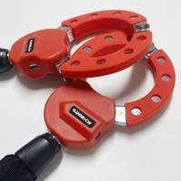 Accessoires de vélo antivol robustes jumeaux serrure à chaîne vélo de sécurité scooter électrique moto menottes serrure avec clés