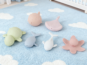 Set di Giocattoli da Bagno in Silicone a Forma di Animali Marini per Neonati e Bambini, Giocattoli per il <span class=keywords><strong>Bagnetto</strong></span>, Regalo per Bambini - Product Image 3