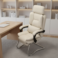 Chaise ergonomique moderne, fauteuil de direction inclinable, canapé de jeu, pieds en métal, design inclinable, adapté aux longues heures de travail