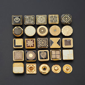 Boutons pression en alliage de zinc écologiques personnalisés OEM pour vêtements Kandura et arabes Thobe à motif rectangulaire - Product Image 2