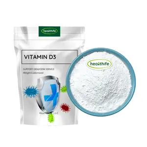 Healthife saf doğal kolekalsiferol 100000 iu/g Vitamin D3 tozu