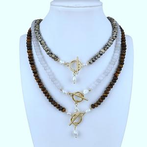 Collares de Ágata y Perlas de Piedra Natural al por Mayor, Abacus de 4*6mm, 800g, Collar de Cuentas de 16 Pulgadas, Joyería para Mujer - Product Image 3