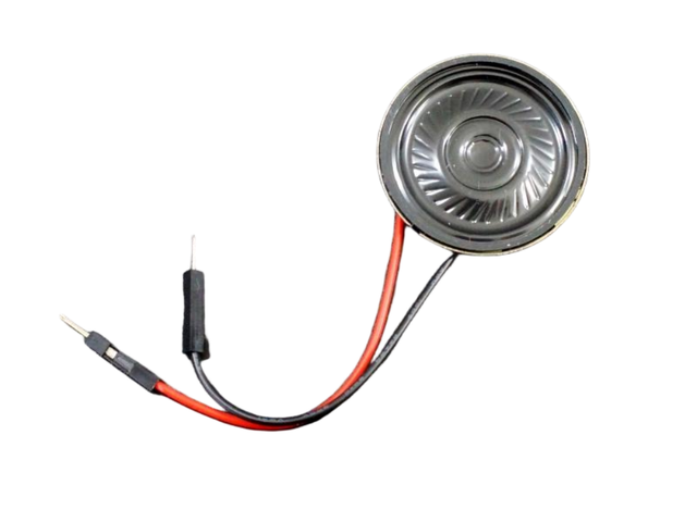 Ultra-Thin 36mm 0.5W 8 Ohm Speaker With Attached Solderless Breadboard Male Jumper Wires for Prototyping