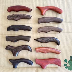 Cabeza de bastón de madera maciza de 13 cm para bastón de apoyo, uso para personas mayores, madera de ala de pollo, apoyo de brazo en espiral, hecho a medida - Product Image 1