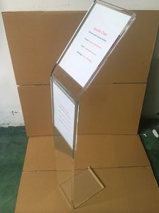 Acrylic 4S xe cửa hàng cửa hàng nhà hàng Bảng menu tầng đứng hiển thị lucite A3 A4 A5 <span class=keywords><strong>Brochure</strong></span> dấu hiệu chủ tầng hiển thị giá - Product Image 5