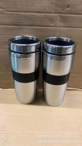 Stainless Steel Tumbler <b>Double</b> <b>Wall</b> Vacuum Insulated Travel <b>Mug</b> with Silicone Sleeve Minimalist Design - Product Image 3