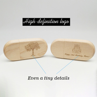 Clé USB promotionnelle en bois 2.0 USB 3.0 1TB 2TB 128GB 64GB Type-C OTG 4-en-1 Chiavetta USB Stick Clé USB en bois 16GB