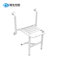 Banc de douche réglable en hauteur, support de sécurité pour salle de bain, fixation murale pour réduire l'espace, antidérapant et haute capacité de charge