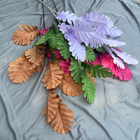 PT-PL026 Vente en gros de feuilles et branches artificielles en soie plastique pour la décoration intérieure - Remise de diplôme, Nouvel An chinois, Pâques