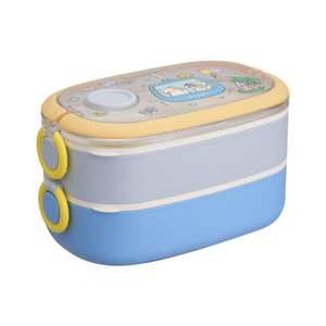Cute Cartoon Compartment Stainless Steel Thermal <b>Bento</b> <b>Lunch</b> <b>Box</b> with Leak-Resistant Lid for <b>Kids</b> Students & Office Workers - Product Image 5