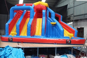 Scivolo d'Acqua Gonfiabile Colorato con Piscina <span class=keywords><strong>per</strong></span> Noleggio, Scivolo Bagnato Resistente <span class=keywords><strong>per</strong></span> <span class=keywords><strong>Adulti</strong></span>, Intrattenimento <span class=keywords><strong>per</strong></span> <span class=keywords><strong>Feste</strong></span> all'Aperto in Giardino - Product Image 5