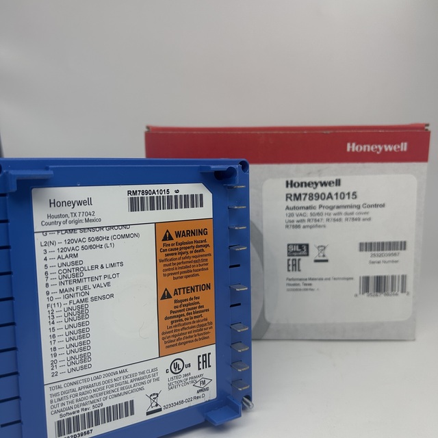 Burner Flame Controller RM7890A1015 100% Brand-new Original Honeywell RM Series burner Controller. in Stock 120VAC 50/60HZ