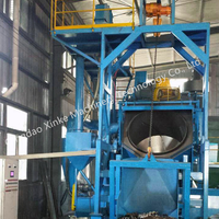 Máquina Granalladora de Tambor Inclinado Rotatorio Automático Q3110 Tipo Abrador de Tambor Inclinado con Rodillos