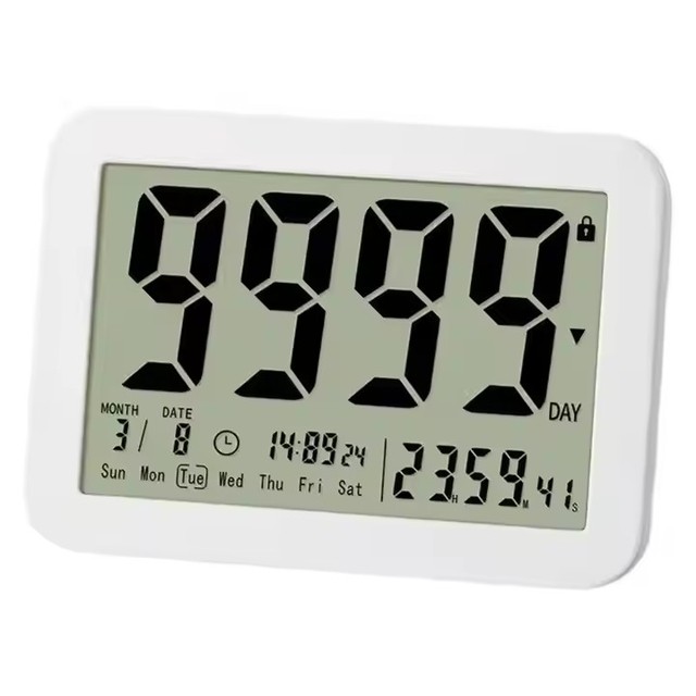 Large Screen Digital 9999-Days Countdown Timer Electronic Magnetic Classroom Timer for Study Fitness Kitchen Timers Product