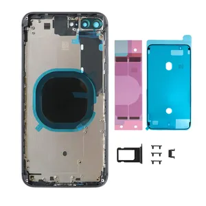 替换iPhone 8 8G 8 Plus原装优质后盖电池盖框架边框，适用于iPhone 8 Plus后玻璃原始设备制造商零件