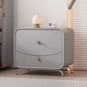 Table de chevet moderne de luxe à vendre, table de chevet en bois blanc avec tiroirs pour la chambre à coucher - Product Image 4