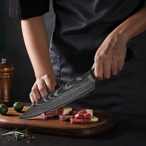 Profesional 8 pulgadas Damasco 3CR14 Acero Chef Carne Jamón Cuchillo con mango de madera Pakka Cocina Rebanar Jamón <span class=keywords><strong>Cuchillos</strong></span> - Product Image 5