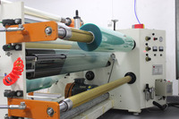 Machine de découpe et de laminage automatique 650 mm (3 rouleaux en 1) avec contrôle PLC 1300 mm et servomoteur pour ruban adhésif BOPP, ruban de masquage et film