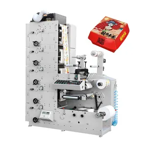 Label Flexographic Tape Printing Machine 6colors Best Sale PE Films Flexo Graphic Printing Machine 5 Color