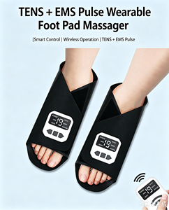 Chaussures de massage des pieds portables, rechargeables, à <span class=keywords><strong>micro</strong></span>-courant EMS, TENS, avec chauffage intelligent - Product Image 2