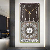 Jam dinding ringan, dekorasi rumah seni, jam dinding ruang tamu, wajah ganda, PVC, Film Tempered tema mewah