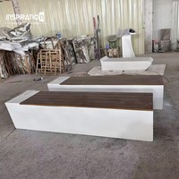 Banc d'entrée en FRP, présentoir commercial, pot de fleurs en fibre de verre, siège