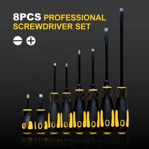 Trung Quốc tùy chỉnh 8 cái phẳng rãnh chéo nghiêng tua vít đa kích thước mập mạp và tiêu chuẩn Screwdriver <span class=keywords><strong>Set</strong></span> với Non-Slip xử lý - Product Image 3